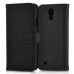 Classical Pull-Up Leather Wallet Flip Case For Samsung Galaxy S4 i9500 - Black