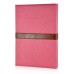 Classical Retro Trendy High Impact Folio Old Fashion Leather Flip Stand Case Folding Smart Cover With Belt Clip Buckle For iPad Mini 4 - Pink