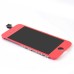 Colored Glass LCD Assembly Touchscreen Digitizer + LCD Display Screen + Supporting Frame Bezel + Flex Cable Front Housing Replacement Part For Apple iPhone 5c - Pink