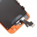 Colored iPhone 5 LCD Assembly Touch Screen Digitizer With LCD Display Screen + Flex Cable + Supporting Frame + Home Button - Orange