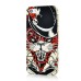Colorful Artistic Luminous Hard Plastic Animals Red Hat Cat Back Cover Case For iPhone 5 / 5s