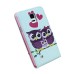 Colorful Drawing Magnetic Vertical Leather Case with Card Slot for Samsung Galaxy Note 4 - Owl Family