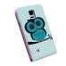 Colorful Drawing Magnetic Vertical Leather Case with Card Slot for Samsung Galaxy Note 4 - Sleepy Owl
