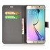 Colorful Elizabeth Tower Pattern Magnetic Stand Leather Case With Card Slots For Samsung Galaxy S6 Edge Plus