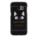 Colorful Painted Hard Back PC Shell Case Cover for Samsung Galaxy S7 G930 - Cat Don't touch my cell phone