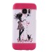 Colorful Painted Hard Back PC Shell Case Cover for Samsung Galaxy S7 G930 - Girl And Cat
