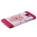 Colorful Painted Hard Back PC Shell Case Cover for Samsung Galaxy S7 G930 - Pink bowknot bear