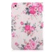 Colorful Picture Pattern Stand Flip Leather Case for iPad Mini 1/2/3 - Rose ( Beige Background Color )