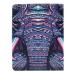 Colorful Picture Printed Artistic Elephant Wallet Card Slot Stand Leather Smart Case For iPad 2 / 3 /4