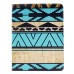 Colorful Picture Printed Blue Yellow Tribe Wallet Card Slot Stand Leather Smart Case For iPad 2 / 3 /4