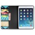Colorful Picture Printed Blue Yellow Tribe Wallet Card Slot Stand Leather Smart Case For iPad Mini 1 / 2 / 3