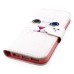 Colorful Picture Printed Cat Face Wallet Card Slot Stand Leather Case For iPhone 5 / 5s