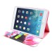 Colorful Picture Printed Flower Wallet Card Slot Stand Leather Smart Case For iPad Mini 1 / 2 / 3