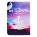 Colorful Picture Printed I Am In Love With You Wallet Card Slot Stand Leather Smart Case For iPad Mini 1 / 2 / 3