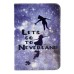 Colorful Picture Printed Let Us Go To Neverland Wallet Card Slot Stand Leather Smart Case For iPad Mini 1 / 2 / 3