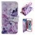 Colorful Picture Printed Life Is Beautiful Wallet Card Slot Stand Leather Case For iPhone 5 / 5s