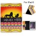 Colorful Picture Printed Lion King Wallet Card Slot Stand Leather Smart Case For iPad Air 2 (iPad 6)