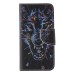 Colorful Printed PU Leather Flip Wallet Stand Case With Card Slots For iPhone 6/6s - Fierce wolf