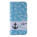 Colorful Printed PU Leather Flip Wallet Stand Case With Card Slots For iPhone 6/6s Plus -  Anchor