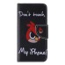 Colorful Printed PU Leather Flip Wallet Stand Case With Card Slots For iPhone 6/6s Plus - Angry Bird