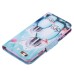 Colorful Printed PU Leather Flip Wallet Stand Case With Card Slots For iPhone 6/6s Plus - Blue Parfum Bottle