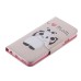 Colorful Printed PU Leather Flip Wallet Stand Case With Card Slots For iPhone 6/6s Plus - Cute Panda
