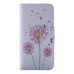 Colorful Printed PU Leather Flip Wallet Stand Case With Card Slots For iPhone 6/6s Plus -  Pink dandelion