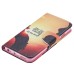 Colorful Printed PU Leather Flip Wallet Stand Case With Card Slots For iPhone 6/6s Plus -  Sunset Lady Miss You