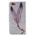 Colorful Printed PU Leather Flip Wallet Stand Case With Card Slots For iPhone 6/6s Plus - Two feather