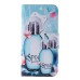 Colorful Printed PU Leather Flip Wallet Stand Case With Card Slots for Samsung Galaxy Note5 - Blue Parfum Bottle