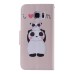 Colorful Printed PU Leather Flip Wallet Stand Case With Card Slots for Samsung Galaxy Note5 - Cute Panda