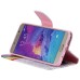 Colorful Printed PU Leather Flip Wallet Stand Case With Card Slots for Samsung Galaxy Note5 - Kettle Words