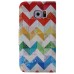 Colorful Printed PU Leather Flip Wallet Stand Case With Card Slots for Samsung Galaxy S6 - Colorful wave