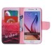 Colorful Printed PU Leather Flip Wallet Stand Case With Card Slots for Samsung Galaxy S6 - There is so to share