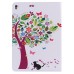 Colorful Tree And Cat Wallet Card Slot Stand Leather Smart Case for iPad Pro 9.7 inch