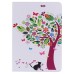 Colorful Tree And Cat Wallet Card Slot Stand Leather Smart Case for iPad Pro 9.7 inch