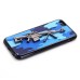 Cool 3D Gun Pattern Camouflage Protective TPU Back Case Cover for iPhone 6 / 6s - Blue