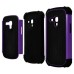 Cool Hive Design Silicone And Plastic Hard Case For Samsung Galaxy S3 Mini I8190 - Purple