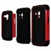 Cool Hive Design Silicone And Plastic Hard Case For Samsung Galaxy S3 Mini I8190 - Red