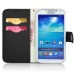 Cool Iron Buckle Magnetic Stand Leather Case with Card Slot for Samsung Galaxy S4 - Black