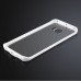 Cool Metal Bumper with Transparent Back Cover PC Case for Samsung Galaxy S6 Edge - White