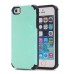 Cool Rhombus Pattern Sleek Hybrid PC and TPU Back Case Cover for iPhone SE / 5 / 5s - Mint green