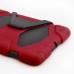 Cool Robot Silicone Stand Hard Case Cover For iPad Mini iPad Mini 2 iPad Mini 3 - Red