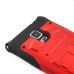 Cool Tough Armor Stand TPU and PC Hybrid Case for Samsung Galaxy Note 4 - Red