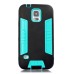 Cool Two - Tone Design TPU And PC Protective Back Case For Samsung Galaxy S5 G900 - Black And Green