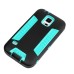 Cool Two - Tone Design TPU And PC Protective Back Case For Samsung Galaxy S5 G900 - Black And Green