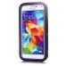 Cool Two - Tone Design TPU And PC Protective Back Case For Samsung Galaxy S5 G900 - Black And Purple