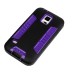 Cool Two - Tone Design TPU And PC Protective Back Case For Samsung Galaxy S5 G900 - Black And Purple