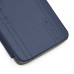 Craquelure Stand Magnetic Switch Leather Case for Samsung Galaxy Note 4 - Dark Blue