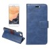Crazy Horse Design Magnetic Stand Flip Leather Case for iPhone 7 - Blue
